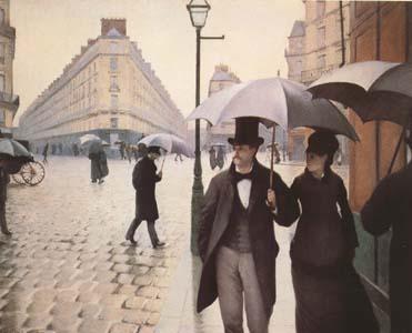 Gustave Caillebotte Paris Street A Rainy Day (mk09) Sweden oil painting art